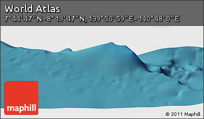 Satellite Panoramic Map of the Area around 8° 2' 17" N, 140° 19' 29" E