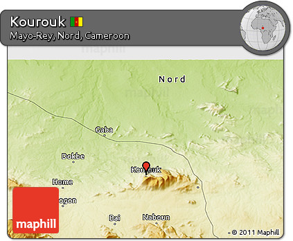 Physical 3D Map of Kourouk