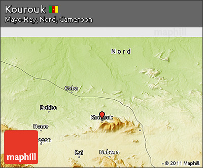 Physical 3D Map of Kourouk