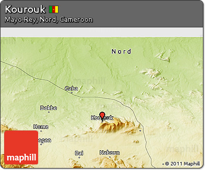 Physical 3D Map of Kourouk