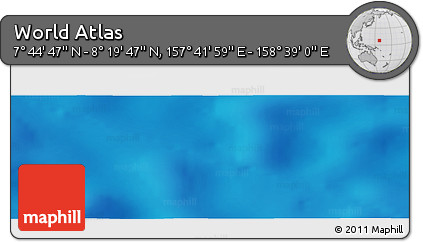 Physical Panoramic Map of the Area around 8° 2' 17" N, 158° 10' 30" E