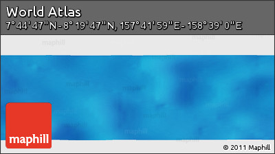 Physical Panoramic Map of the Area around 8° 2' 17" N, 158° 10' 30" E