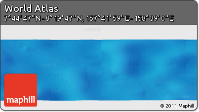 Physical Panoramic Map of the Area around 8° 2' 17" N, 158° 10' 30" E