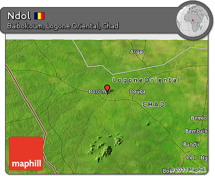 Satellite 3D Map of Ndol