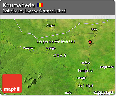 Satellite 3D Map of Koumabeda