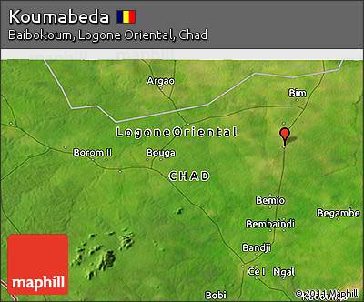 Satellite 3D Map of Koumabeda