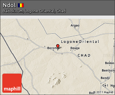 Shaded Relief 3D Map of Ndol