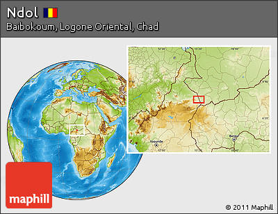 Physical Location Map of Ndol