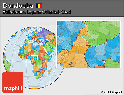 Political Location Map of Dondouba
