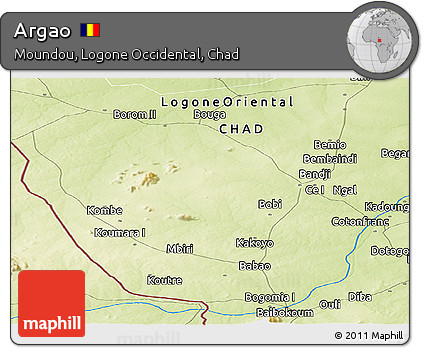 Physical Panoramic Map of Argao