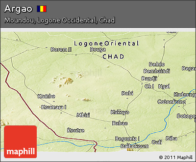 Physical Panoramic Map of Argao