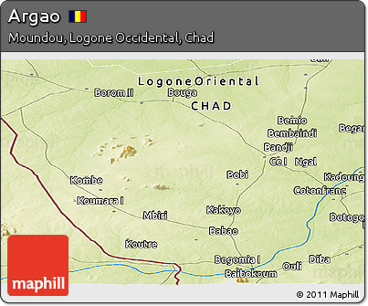 Physical Panoramic Map of Argao