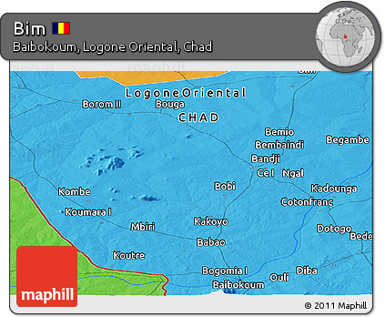 Political Panoramic Map of Bim