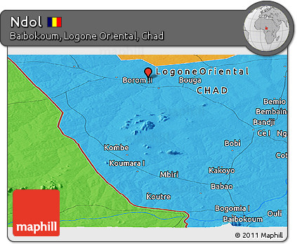Political Panoramic Map of Ndol