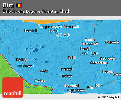 Political Panoramic Map of Bim