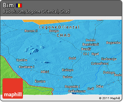 Political Panoramic Map of Bim