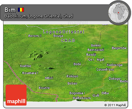 Satellite Panoramic Map of Bim