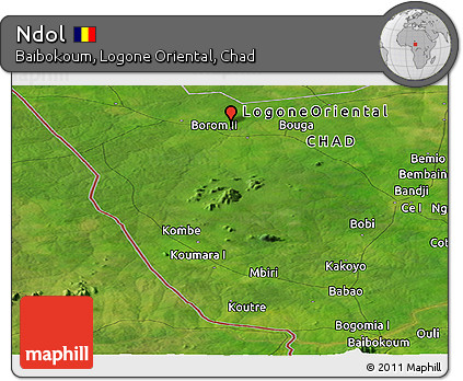 Satellite Panoramic Map of Ndol