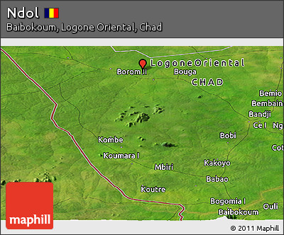Satellite Panoramic Map of Ndol