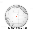Outline Map of the Area around 8° 2' 17" N, 161° 25' 30" W, rectangular outline