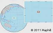 Gray Location Map of the area around 8° 2' 17" N, 165° 49' 29" E