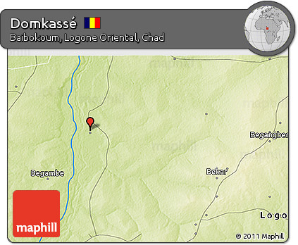Physical 3D Map of Domkassé