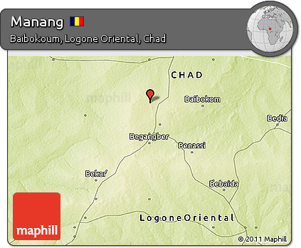 Physical 3D Map of Manang