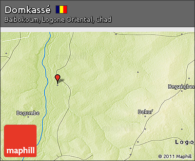 Physical 3D Map of Domkassé