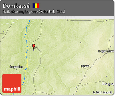 Physical 3D Map of Domkassé