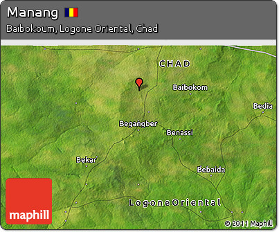 Satellite 3D Map of Manang