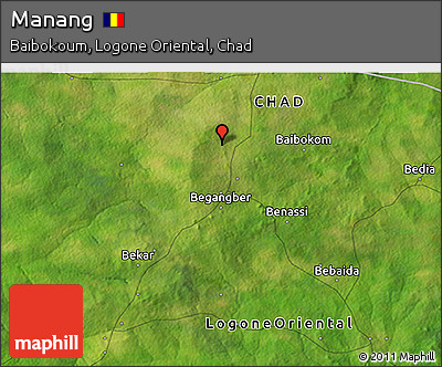 Satellite 3D Map of Manang