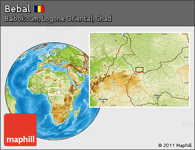 Physical Location Map of Bebal