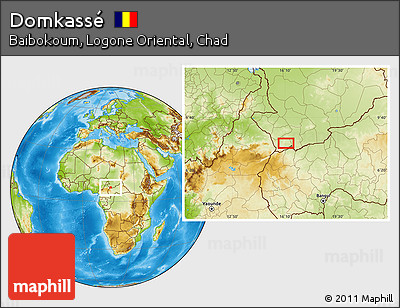 Physical Location Map of Domkassé
