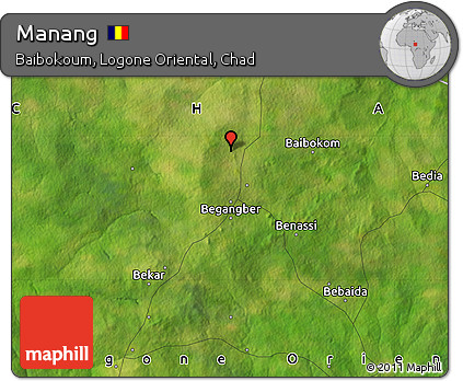 Satellite Map of Manang