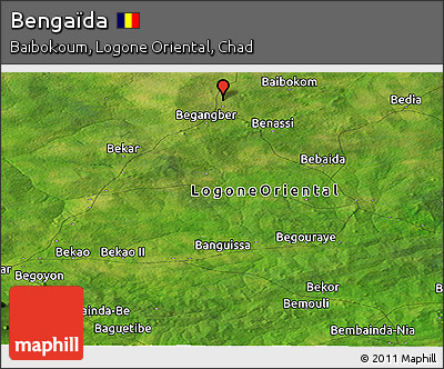 Satellite Panoramic Map of Bengaïda
