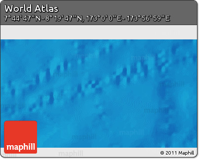 Physical 3D Map of the Area around 8° 2' 17" N, 173° 28' 29" E