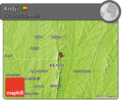 Physical 3D Map of Kodji