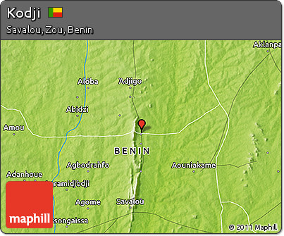 Physical 3D Map of Kodji