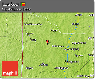 Physical 3D Map of Loukou