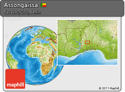 Physical Location Map of Assongaïssa