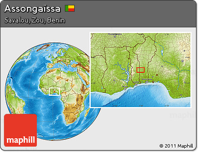 Physical Location Map of Assongaïssa