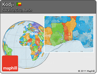 Political Location Map of Kodji