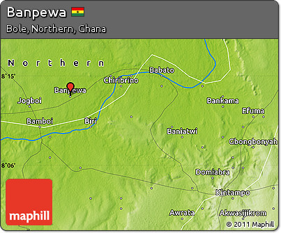 Physical Map of Banpewa