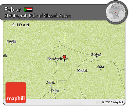 Physical 3D Map of Fabor
