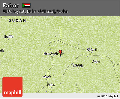 Physical 3D Map of Fabor