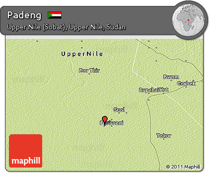 Physical 3D Map of Padeng