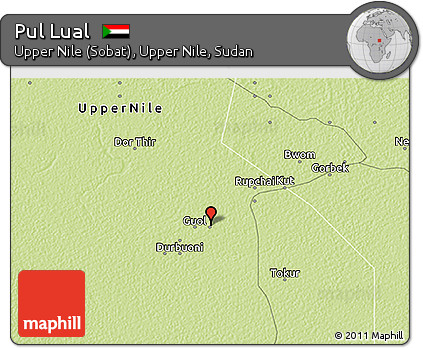 Physical 3D Map of Pul Lual