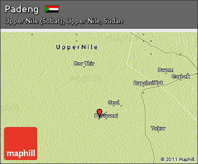 Physical 3D Map of Padeng