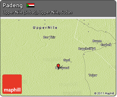 Physical 3D Map of Padeng