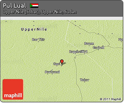 Physical 3D Map of Pul Lual